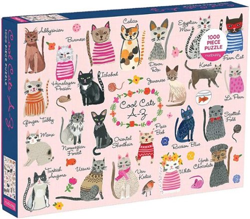 HACHETTE BOOK GROUP - COOL CATS A Z 1000 PIECE PUZZLE