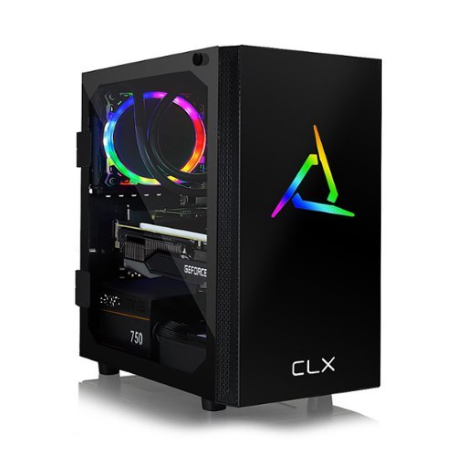 CLX - SET Gaming Desktop - AMD Ryzen 7 5800X - 16GB Memory - NVIDIA GeForce RTX 3060 Ti - 480GB SSD + 2TB HDD - Black