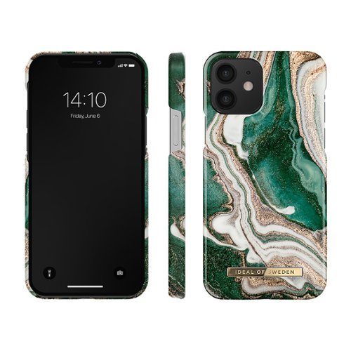 iDeal of Sweden - Fashion Case Apple iPhone 12/12 Pro - Golden Jade Marble