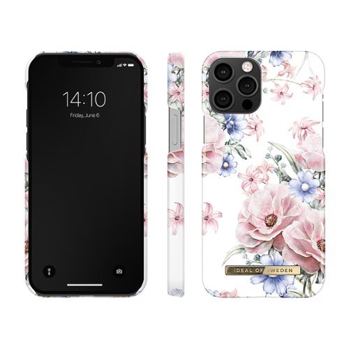 iDeal of Sweden - Fashion Case Apple iPhone 12/12 Pro - White and Pink Flowers