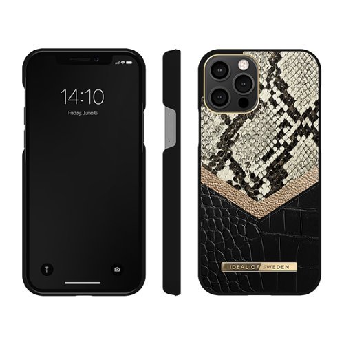 iDeal of Sweden - Atelier Hard shell Case Apple iPhone 12/12 Pro - Black and Gold