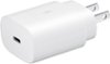 Samsung - 25W Super Fast Charging Wall Charger USB-C - White-Front_Standard