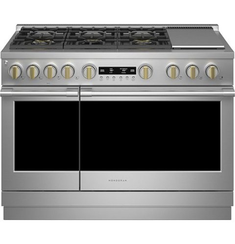 Monogram - 8.25 Cu. Ft. Freestanding Double Oven Dual Fuel Convection Range with Self-Clean, Built-In Wi-fi, and 6 Burners - Stainless steel