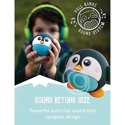 Planet Buddies Pepper the Penguin Wireless Bluetooth Speaker - Black HOW TO BUY