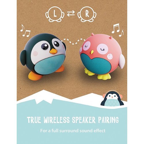 Planet Buddies Pepper the Penguin Wireless Bluetooth Speaker - Black WHERE TO BUY