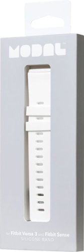 Modal™ Silicone Watch Band for Fitbit Versa 3 and Fitbit Sense - Pure white SHOP ONLINE