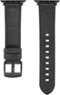 Platinum™ - Horween Leather Band for Apple Watch 42mm, 44mm, 45mm (Series 1-9) and Apple Watch Ultra Series 1-2 49mm - Black-Angle_Standard