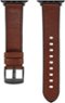 Platinum™ - Horween Leather Band for Apple Watch 42mm, 44mm, 45mm (Series 1-9) and Apple Watch Ultra Series 1-2 49mm - Bourbon-Angle_Standard