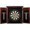 Barrington - Billiards Chatham Wood Dartboard Cabinet With 18” Bristle Dartboard and Steel Tip Dart Set - Brown-Front_Standard