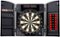 MD Sports - Bristlesmart Smart Dartboard Cabinet With Digital X/O Cricket Scorekeeping and Steel Tip Dart Set - Brown/Black-Front_Standard