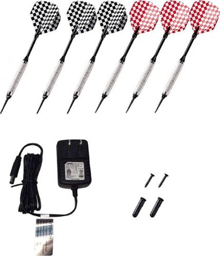 MD Sports Bristlesmart Smart Dartboard Cabinet With Digital X/O Cricket Scorekeeping and  Steel Tip Dart Set - Brown/Black HOW TO BUY