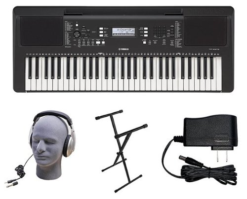 PSR-E273 PKS 61-Key Keyboard Pack with X-Stand, Adapter, and Headphones-Front_Standard 