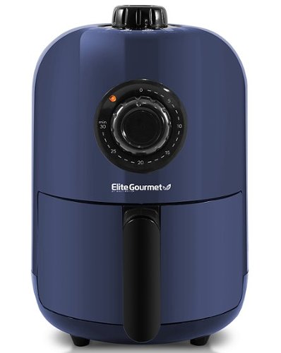 Elite Gourmet - 1Qt Analog Air Fryer - Slate Blue