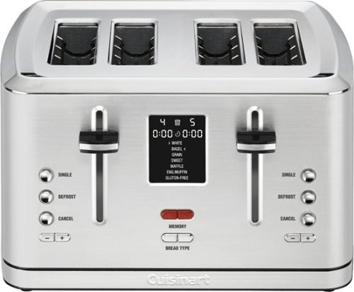 Cuisinart - 4-Slice Digital Toaster with MemorySet Feature - Stainless Steel