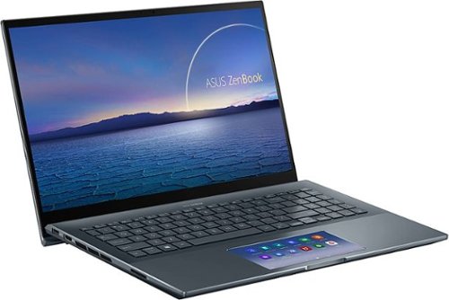 ASUS - ZenBook Pro 15.6" Touch-Screen Laptop - Intel Core i7-10750H - 16GB Memory - NVIDIA GeForce GTX 1650 Ti - 1TB SSD - Pine Gray-Angle_Standard 