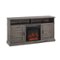 Walker Edison - Traditional Fluted Door Tall Soundbar Storage Fireplace TV Stand for Most TVs up to 65" - Slate Grey-Angle_Standard