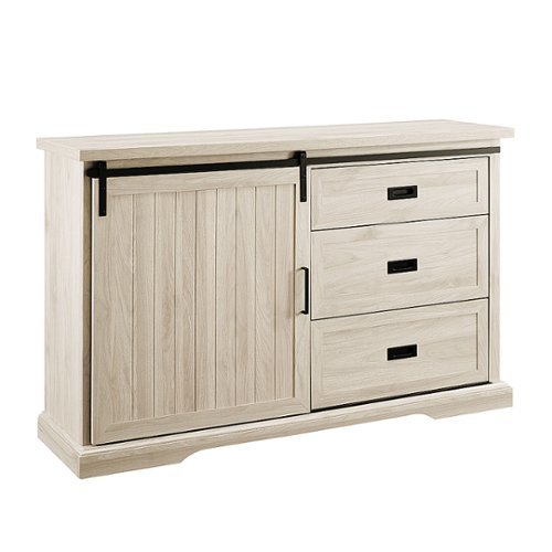 Walker Edison - 56” Industrial Farmhouse Stand for TV's up to 60” - Birch-Angle_Standard 