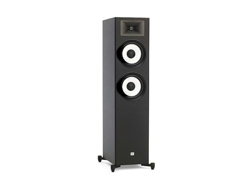 JBL - Dual 8" Floor Standing Speaker - Black-Front_Standard 