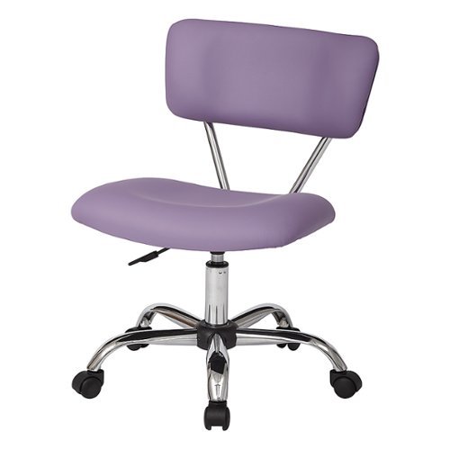 OSP Home Furnishings - Vista Task Office Chair in Faux leather - Purple