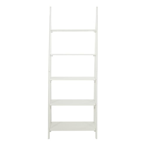 OSP Home Furnishings - Brookings Ladder Bookcase in Finish - White