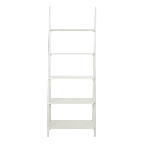 OSP Home Furnishings - Brookings Ladder Bookcase in Finish - White