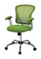 OSP Home Furnishings - Juliana Task Chair with Mesh Fabric Seat - Green-Front_Standard