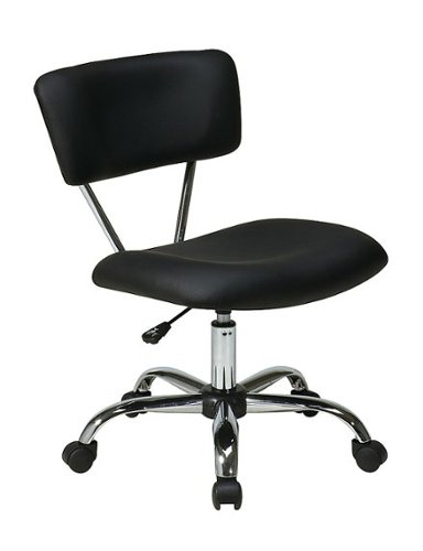 OSP Home Furnishings - Vista Task Office Chair in Vinyl - Black