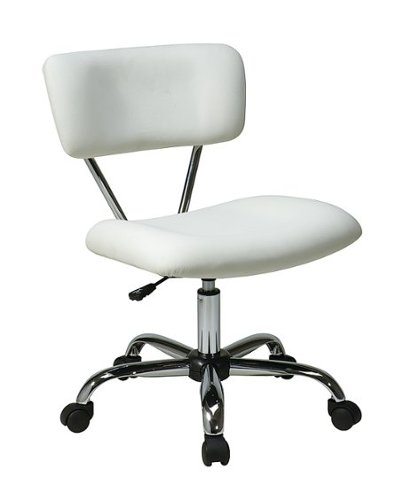 OSP Home Furnishings - Vista Task Office Chair in Vinyl - White