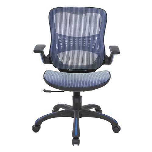 Office Star Products - Mesh Seat and Back Manager’s Chair in Mesh - Blue