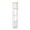 Simple Designs - Floor Lamp Etagere Organizer Storage Shelf and Wine Rack with Linen Shade-Front_Standard 