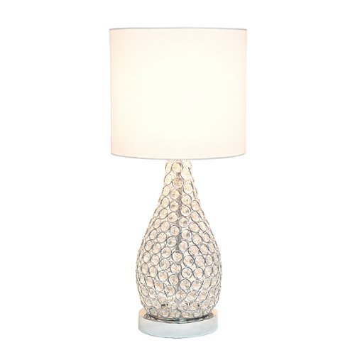 Elegant Designs - Elipse Crystal Pinned Decorative Gourd Accent Table Lamp