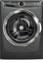 Electrolux - 4.4 Cu. Ft. Stackable Front Load Washer with Steam and SmartBoost® Technology - Titanium - Front_Standard