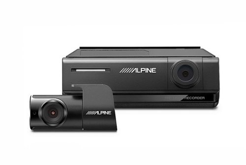 Alpine - Premium 1080P Night Vision Dash Camera Bundle - Black