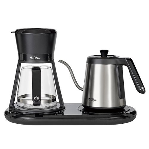 Mr. Coffee - All-in-One At-Home Pour Over Coffee Maker, Black - Black