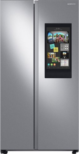 Samsung - 27.3 cu. ft. Side-by-Side Refrigerator with Family Hub™ - Stainless steel