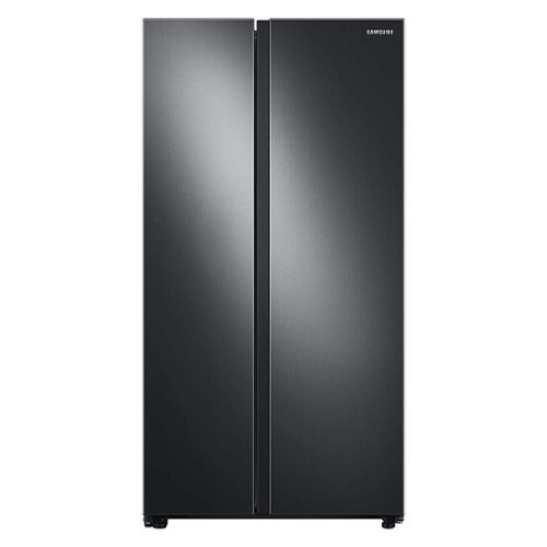Samsung - 28 cu. ft. Side-by-Side Smart Refrigerator with Large Capacity - Black Stainless Steel