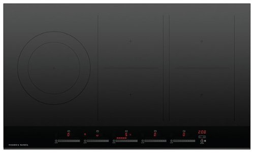 Fisher & Paykel - 36 Inch 5 Zone Induction Cooktop with SmartZone - Black