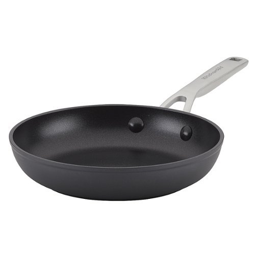 KitchenAid Hard-Anodized Induction Nonstick Frying Pan, 8.25-Inch, Matte Black - Matte Black
