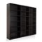 Atlantic - Oskar 540 Wall Mounted Media Storage Cabinet - Brown-Angle_Standard