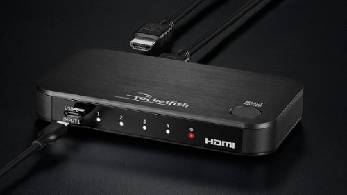 Rocketfish™ 4-Port 4K HDMI Switch with USB-C - Black WHERE TO BUY