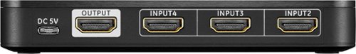 Rocketfish™ 4-Port 4K HDMI Switch with USB-C - Black SHOP ONLINE