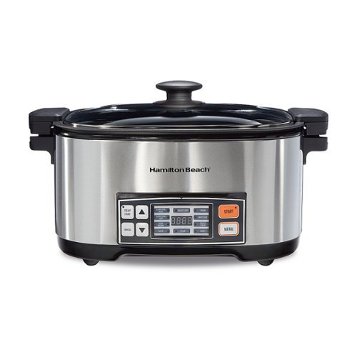 Hamilton Beach - 6-Qt 9-in-1 Multi Cooker/Rice Cooker - STAINLESS STEEL-Front_Standard 