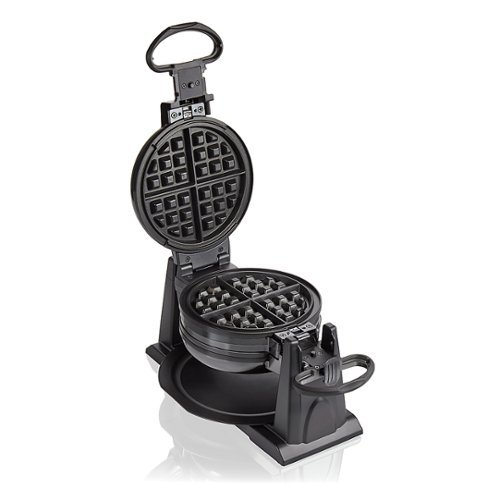 Hamilton Beach - Double Belgian Waffle Maker with Removable Nonstick Plates - BLACK