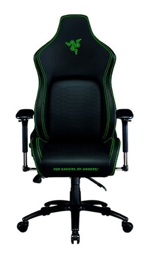  Razer - Iskur Gaming Chair with Built-in Lumbar Support - Black/Green