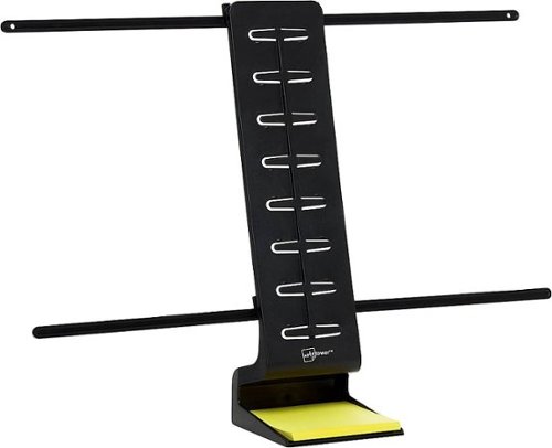 Note Tower - Pro Two-Page Side by Side Document Holder and Sticky Note Organizer - Black
