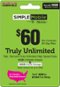 Simple Mobile - $60 Truly Unlimited 30 Days Prepaid Plan-Front_Standard