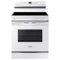Samsung - 6.3 cu. ft. Freestanding Electric Range with WiFi and Steam Clean - White-Front_Standard 