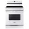 Samsung - 6.3 cu. ft. Freestanding Electric Range with WiFi and Steam Clean - White-Front_Standard