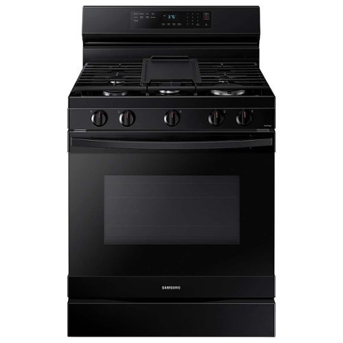 Samsung - 6.0 cu. ft. Freestanding Gas Range with WiFi, No-Preheat Air Fry & Convection - Black