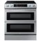 Samsung - 6.3 cu. ft. Slide-In Induction Range with WiFi, Flex Duo, Smart Dial & Air Fry - Stainless Steel-Front_Standard